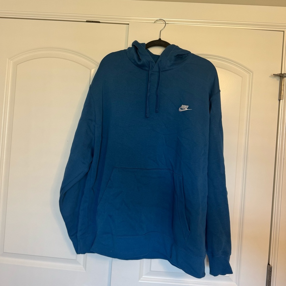 Nike Men's NSW Club Fleece Pullover Hoodie Blue Sz 3XL BV2654-407